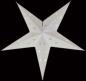 Preview: Baby Lotus white - Foldable glowing star, paper poinsettia with 5 points, 40 cm